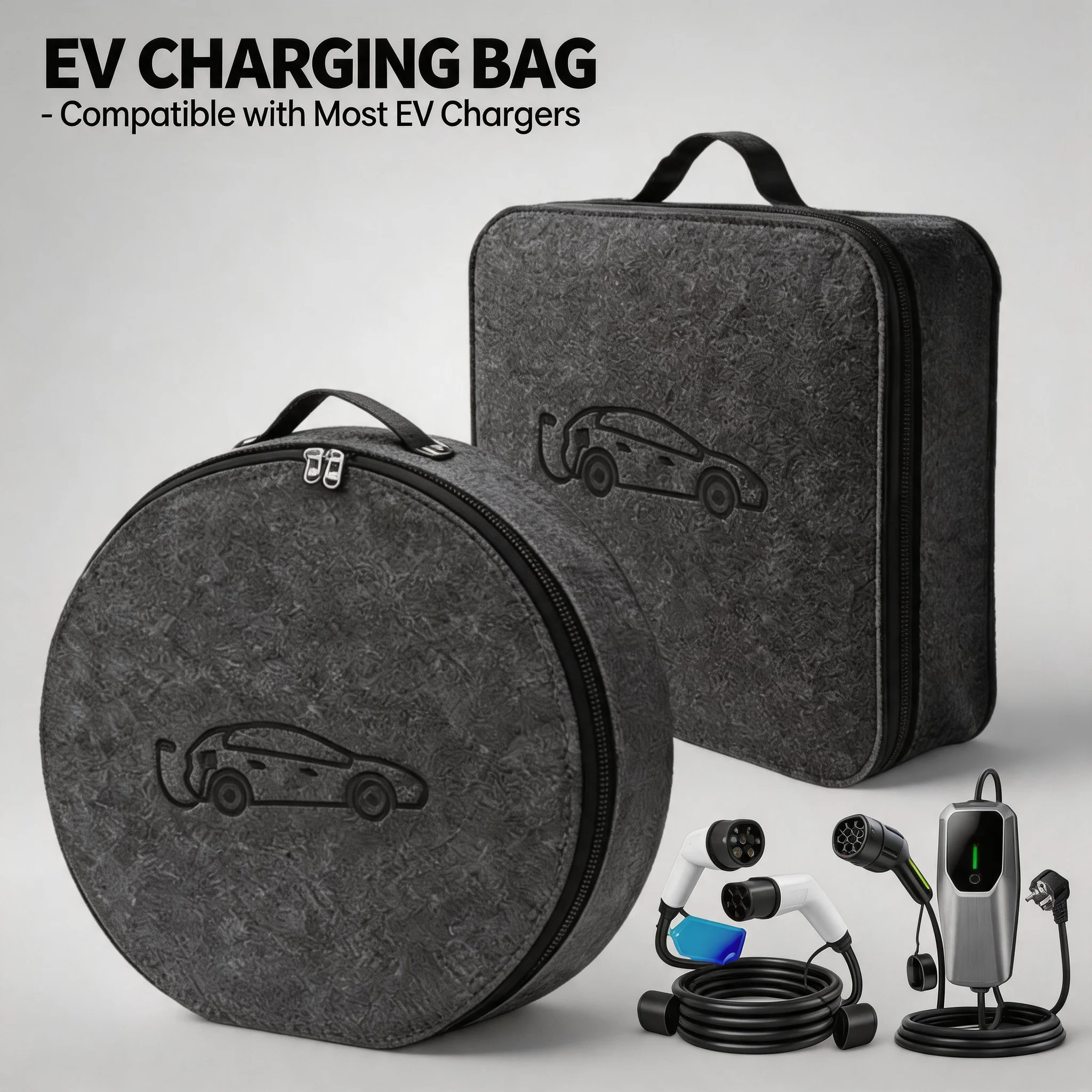 Easy Carry Foldable New Energy Vehicle Charging Gun Storage Bag Waterproof EV Charger Cable Bag Auto Jumper Storage Bag
Easy Carry Foldable New Energy Vehicle Charging Gun Storage Bag Waterproof EV Charger Cable Bag Auto Jumper Storage Bag