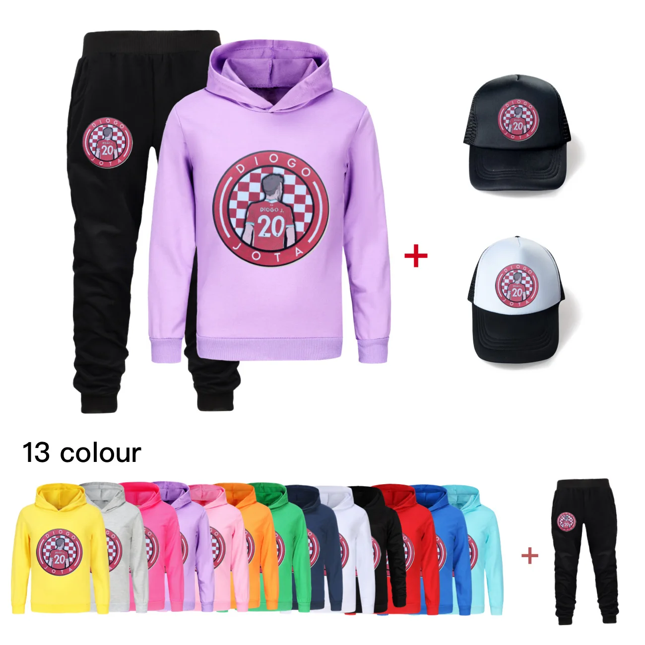 Kids Diogo Jota 20 Hoody Sweatshirt + Jogging Pants + Hat 3pcs Sets Boys Hoodies Teenager Girls Casual Outfits4858
Kids Diogo Jota 20 Hoody Sweatshirt + Jogging Pants + Hat 3pcs Sets Boys Hoodies Teenager Girls Casual Outfits4858