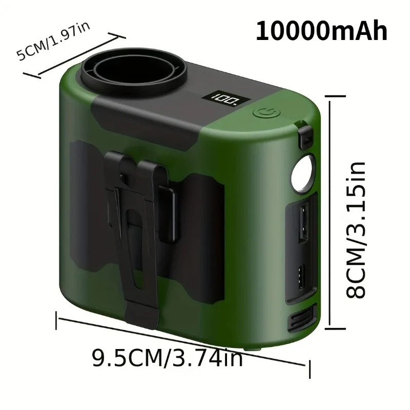 3-in-1 Portable Power Bank with Power Bank - USB Rechargeable, 10000mAh Battery, Neck Hanging Design for Outdoor, Home, Office
3-in-1 Portable Power Bank with Power Bank - USB Rechargeable, 10000mAh Battery, Neck Hanging Design for Outdoor, Home, Office