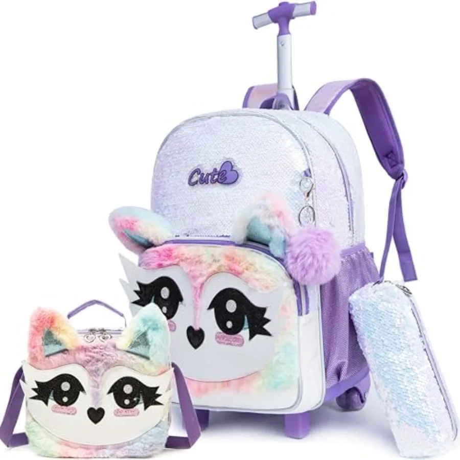Rolling Backpack for Girls Backpacks with Wheels for Elementary School Students 3 in 1 Travel Luggage Suitcase with Lunch Box P
Rolling Backpack for Girls Backpacks with Wheels for Elementary School Students 3 in 1 Travel Luggage Suitcase with Lunch Box P