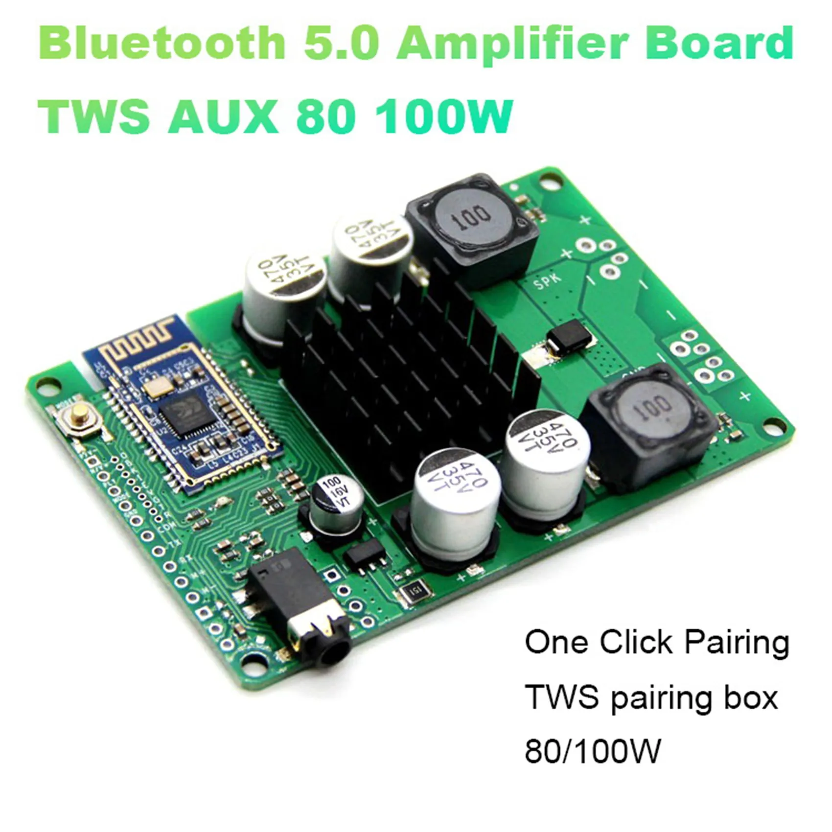X12A Bluetooth 5.0 Amplifier Board TWS AUX 80/100W Serial Port To Change Name Mono Stereo Module Wireless Stereo Amplificador
X12A Bluetooth 5.0 Amplifier Board TWS AUX 80/100W Serial Port To Change Name Mono Stereo Module Wireless Stereo Amplificador