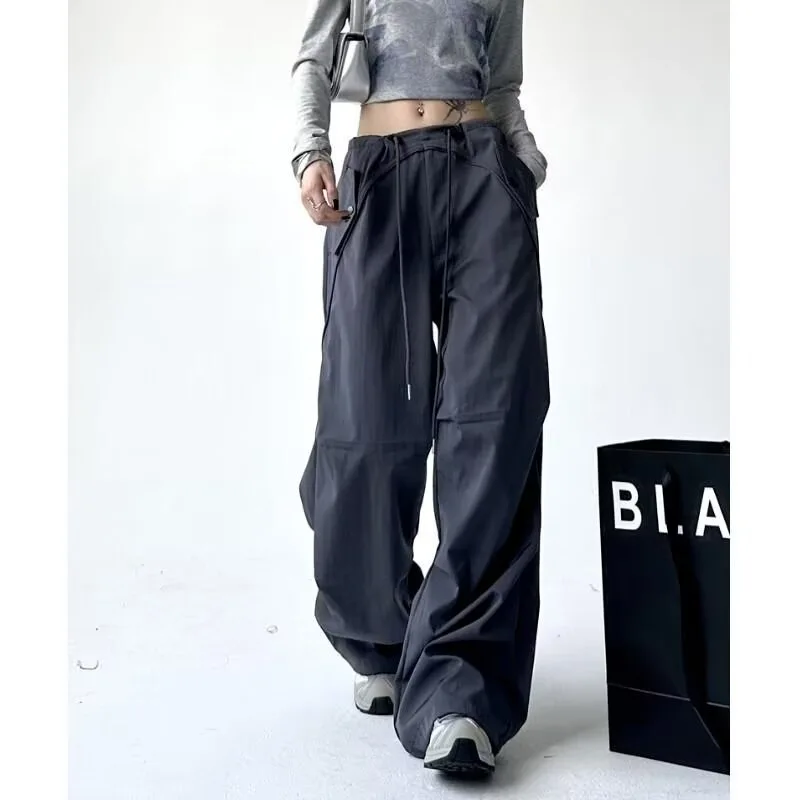 American Retro Overalls Women's Summer New Draping Casual Japanese Design Lazy Wide Leg Straight Pants
American Retro Overalls Women's Summer New Draping Casual Japanese Design Lazy Wide Leg Straight Pants