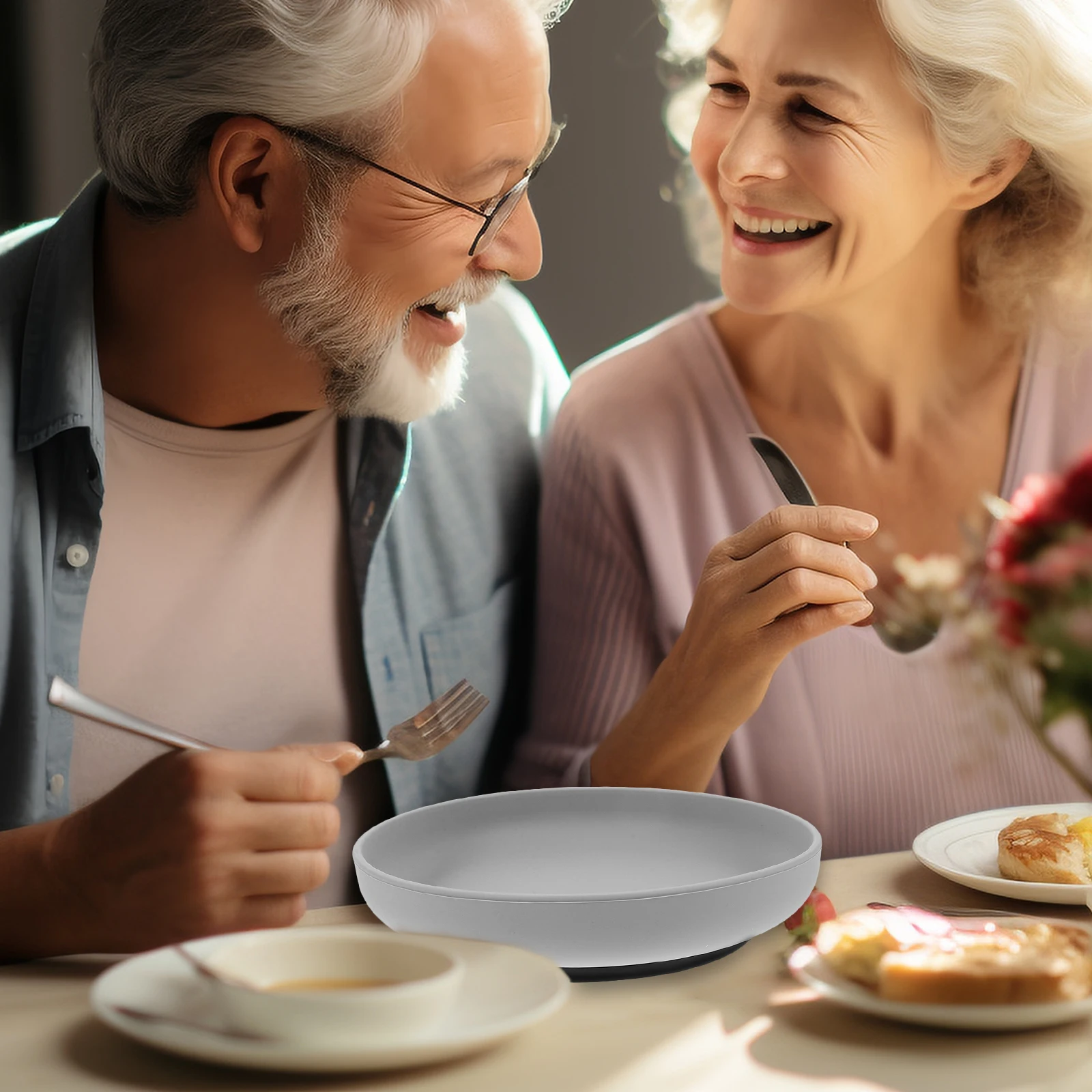 Spill Proof Scoop Plate Silicone Elder Eating Self Feeding Anti Fall Dish Food for Elderly Silica Gel Suction Base Portable
Spill Proof Scoop Plate Silicone Elder Eating Self Feeding Anti Fall Dish Food for Elderly Silica Gel Suction Base Portable