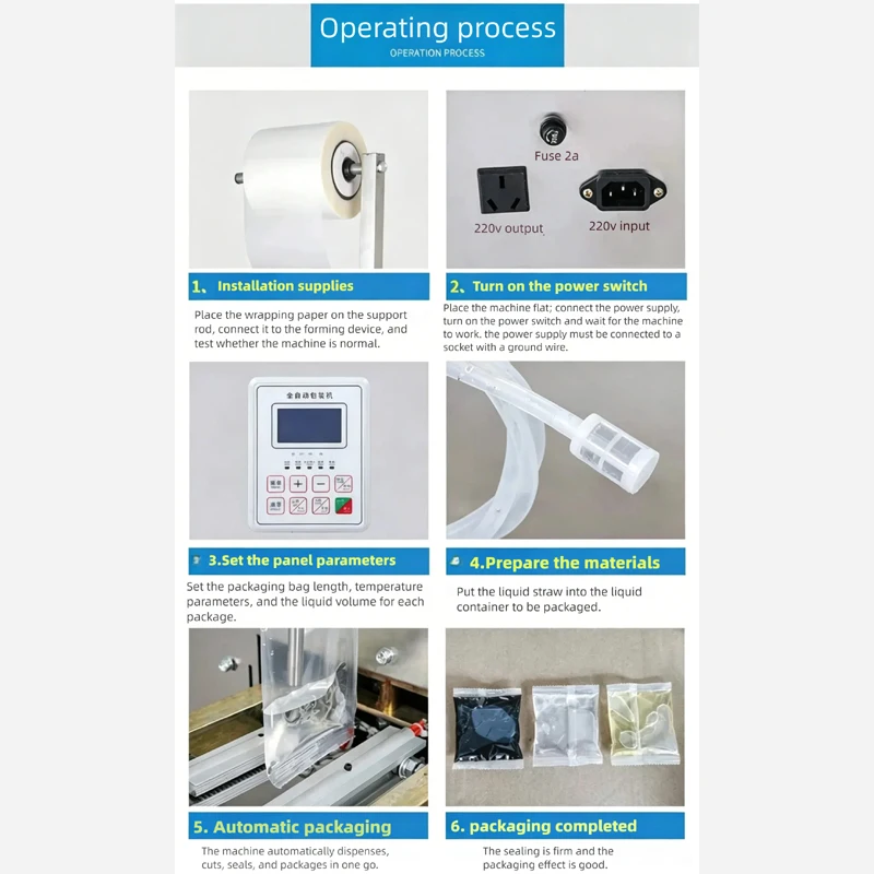 PBOBP 110V 220V Liquid Packaging Machine Commercial Stainless Steel Large Filling Sealing Bag Making Machine
PBOBP 110V 220V Liquid Packaging Machine Commercial Stainless Steel Large Filling Sealing Bag Making Machine