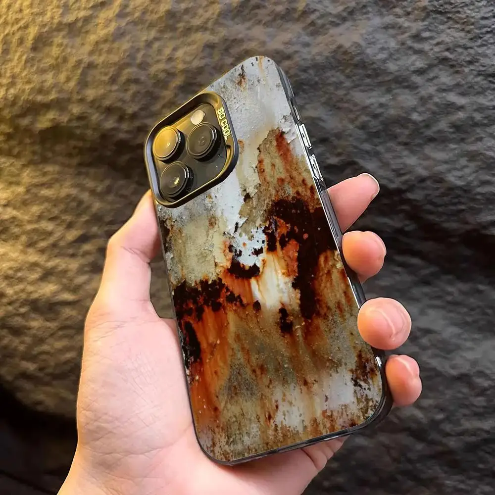 The rusty pattern design phone case for iPhone 16 15 14 13 12 11 Pro/ Max/Plus shock-proof rear cover anti-fingerprint
The rusty pattern design phone case for iPhone 16 15 14 13 12 11 Pro/ Max/Plus shock-proof rear cover anti-fingerprint