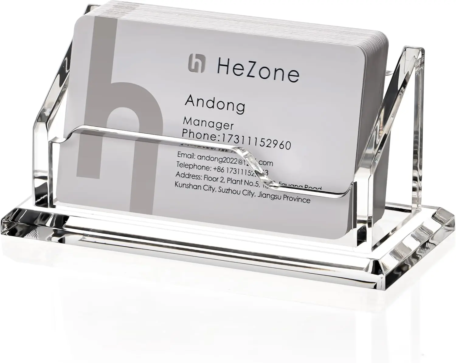 Clear Acrylic Business Card Holder for Desk, Holds 50 Cards, Sturdy & Simple
Clear Acrylic Business Card Holder for Desk, Holds 50 Cards, Sturdy & Simple