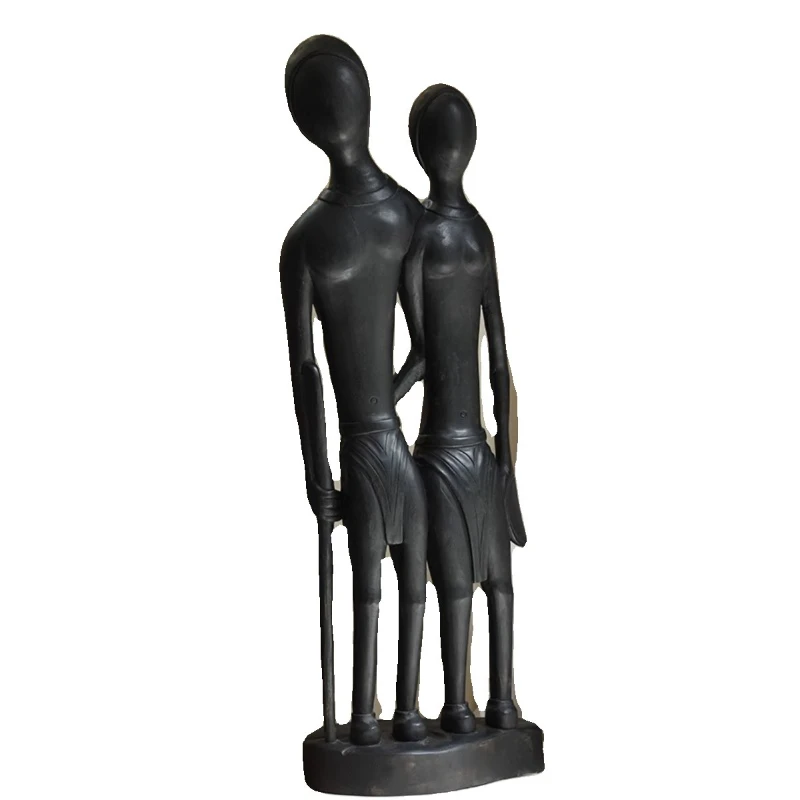 Vintage African wood carving ornament, character carving, exotic decoration, wabi sandy wind homestay matching
Vintage African wood carving ornament, character carving, exotic decoration, wabi sandy wind homestay matching