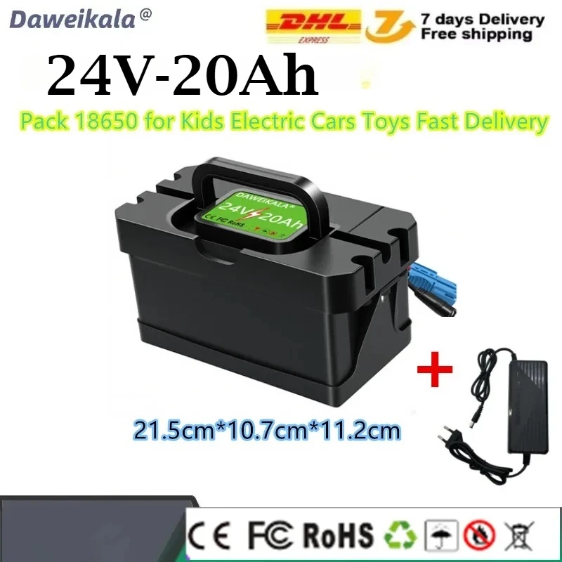 24 В 7,5 Ач 20 Ач литий-ионный аккумулятор 18650 для детей, электромобили, игрушки, быстрая доставка
24 В 7,5 Ач 20 Ач литий-ионный аккумулятор 18650 для детей, электромобили, игрушки, быстрая доставка