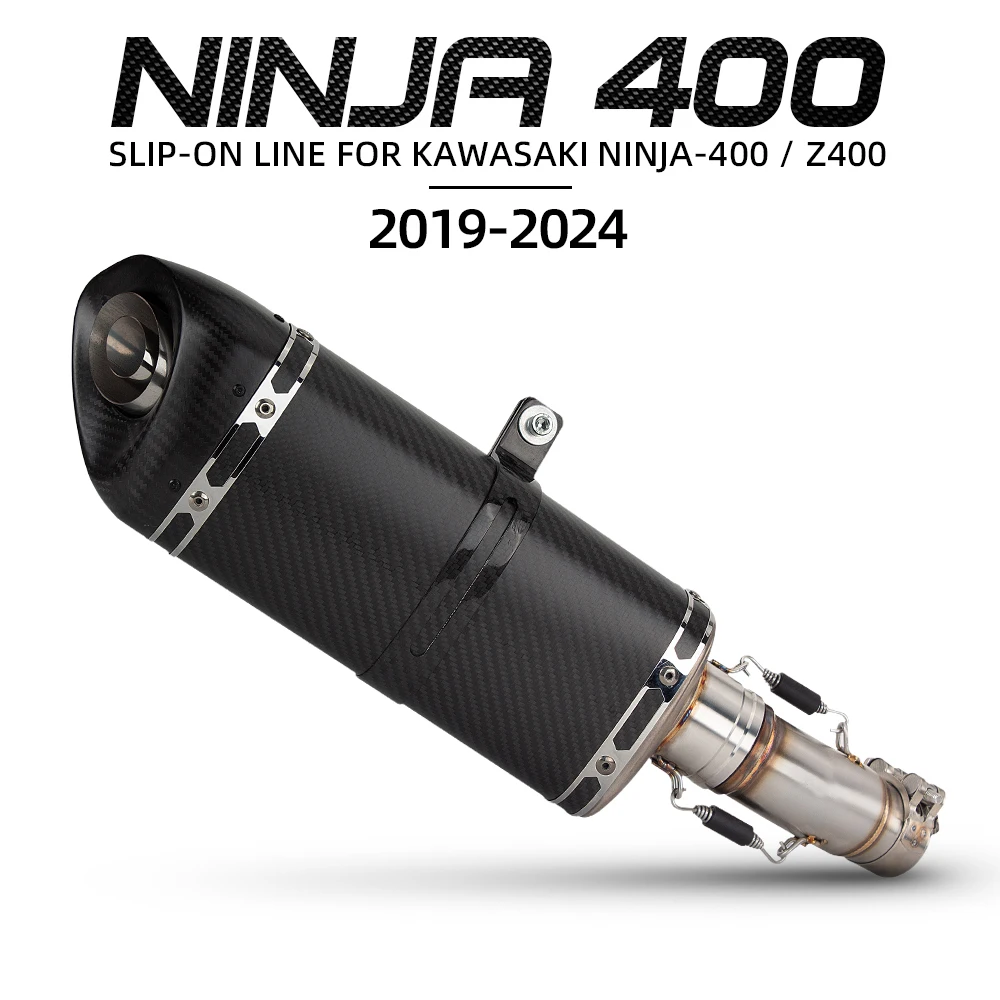 Slip On For KAWASAKI Ninja 400 Z400 2019-2024 Motorcycle Exhaust Escape System Middle Pipe Carbon Muffler Fixing Ring
Slip On For KAWASAKI Ninja 400 Z400 2019-2024 Motorcycle Exhaust Escape System Middle Pipe Carbon Muffler Fixing Ring
