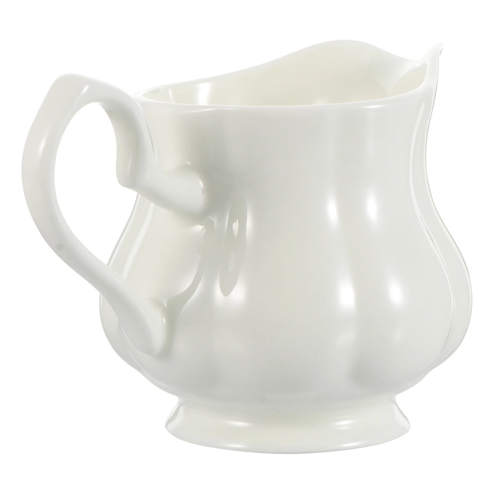 Ceramic Creamer Pure White British Style Milk Jug Comfort-Grip Handle Suitable for Salad Dressing Syrup Pouring Coffee Milk Jar
Ceramic Creamer Pure White British Style Milk Jug Comfort-Grip Handle Suitable for Salad Dressing Syrup Pouring Coffee Milk Jar