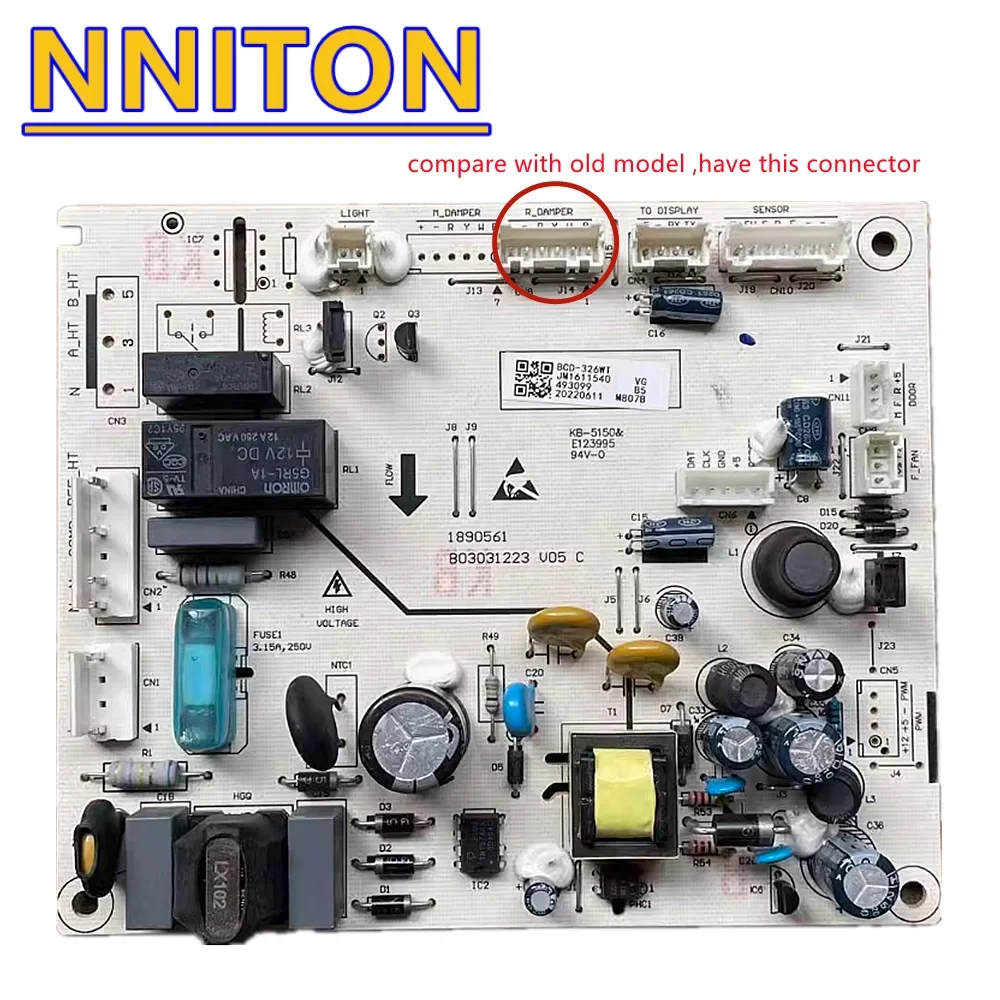 New 1611540 1890561 B03031223 Refrigerator Fridge Main PCB Power Control Board for Hisense BCD-326WT, Fagor FFK6735BX
New 1611540 1890561 B03031223 Refrigerator Fridge Main PCB Power Control Board for Hisense BCD-326WT, Fagor FFK6735BX
