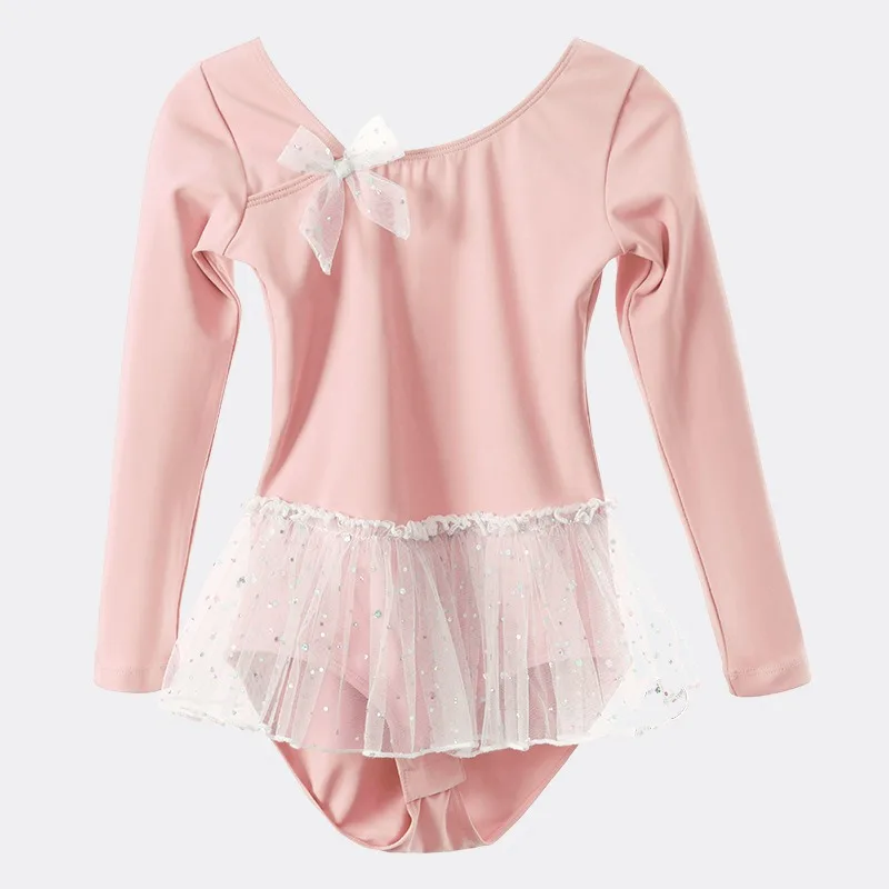 Childrens Dancewear Spring Fall Long Sleeve Practice Outfits Kids Bow and Lace Ballet Dresses Girls One Piece Ballet Tutu
Childrens Dancewear Spring Fall Long Sleeve Practice Outfits Kids Bow and Lace Ballet Dresses Girls One Piece Ballet Tutu