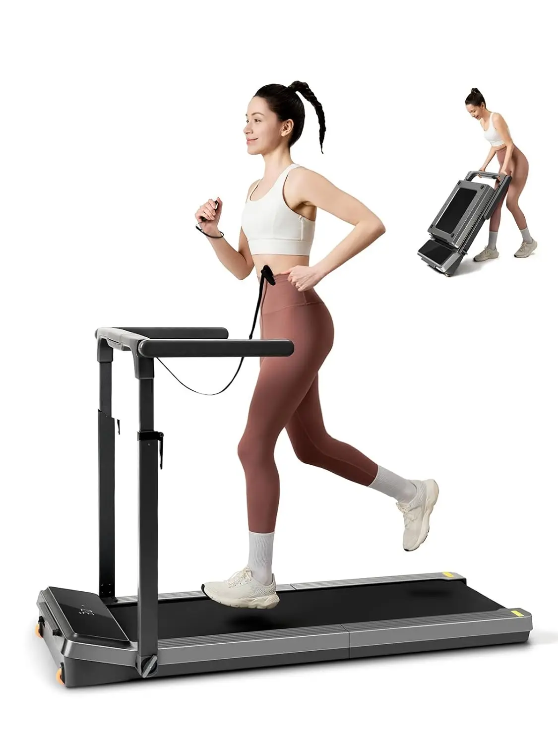 Folding Treadmill, 2 in 1 Walking Pad Under Desk Treadmill for Home and Office, Compact Foldable Design with App, Custom
Folding Treadmill, 2 in 1 Walking Pad Under Desk Treadmill for Home and Office, Compact Foldable Design with App, Custom