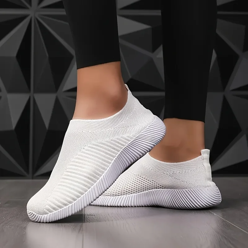 Women Sneakers Slip On Sock Shoes White Shoes Women Fashion Slip-on Flat Shoes Sports Running Tennis Breather Vulcanize Shoes
Women Sneakers Slip On Sock Shoes White Shoes Women Fashion Slip-on Flat Shoes Sports Running Tennis Breather Vulcanize Shoes
