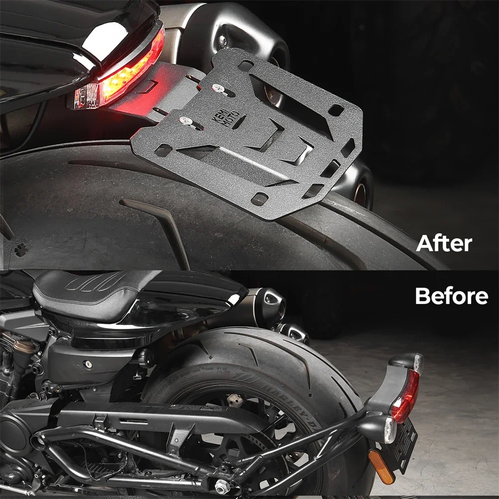 For Sportster S RH1250 1250 2021-2025 Motorcycle License Plate Bracket with LED Signal Light Fender Eliminator Kit Accessories
For Sportster S RH1250 1250 2021-2025 Motorcycle License Plate Bracket with LED Signal Light Fender Eliminator Kit Accessories