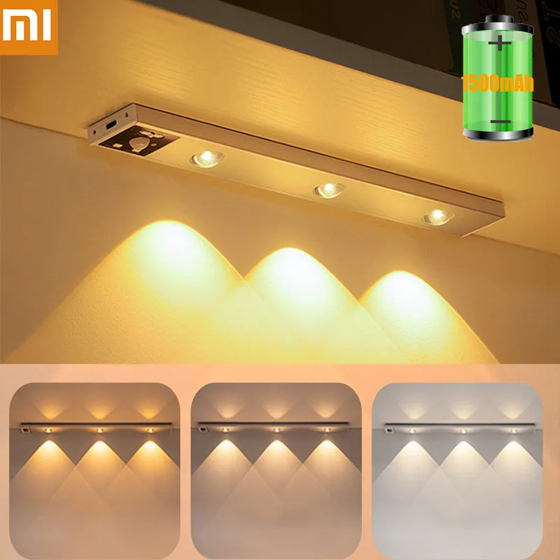 Xiaomi Night Lamp With Motion Sensor 1500mAh Rechargeable Wireless LED 3 Colors For Bedroom Kitchen Cabinet Toilet Back Light
Xiaomi Night Lamp With Motion Sensor 1500mAh Rechargeable Wireless LED 3 Colors For Bedroom Kitchen Cabinet Toilet Back Light