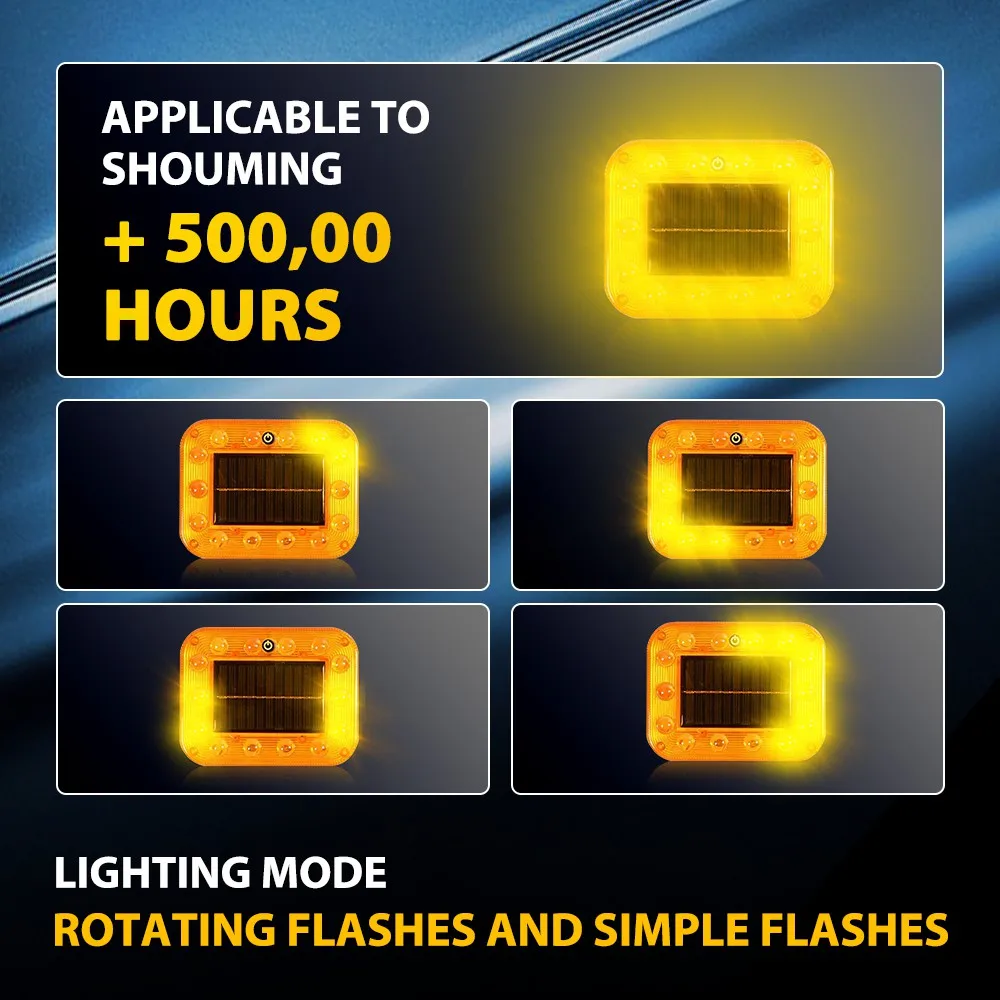 12-24V Amber Warning Lights Strobe Flashing Magnetic Solar Energy Lights For Car Emergency Traffice Tractor Truck Lamp 2Pcs
12-24V Amber Warning Lights Strobe Flashing Magnetic Solar Energy Lights For Car Emergency Traffice Tractor Truck Lamp 2Pcs