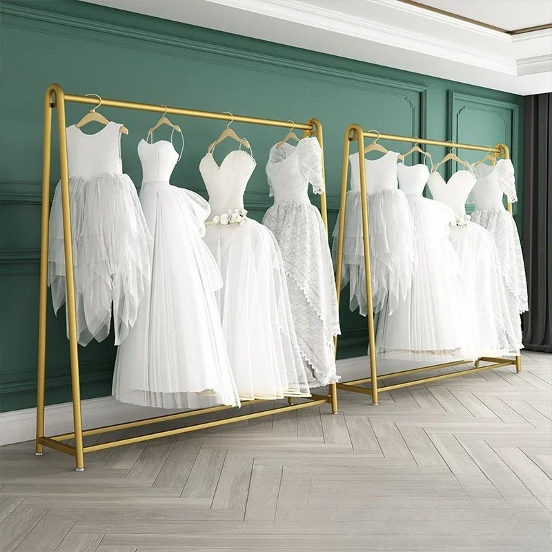 Factory Durable Studio Men's Suit Double-layer Clothes Rack Floor-to-ceiling Wedding Store Display Rack
Factory Durable Studio Men's Suit Double-layer Clothes Rack Floor-to-ceiling Wedding Store Display Rack