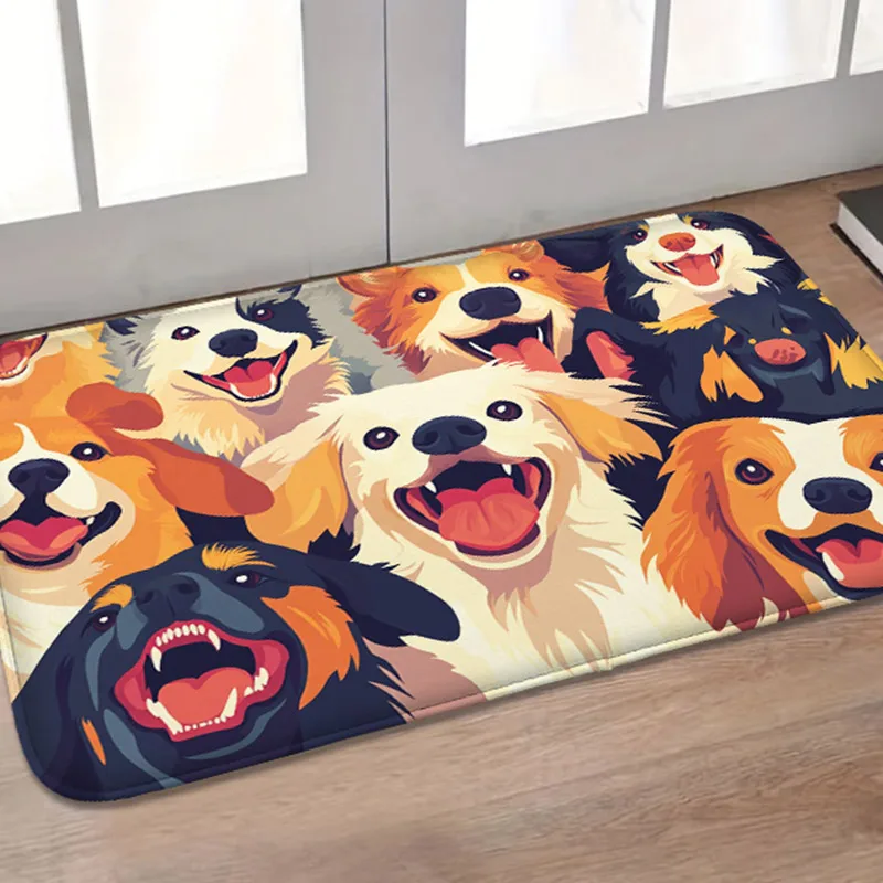 Animal Family Cartoon Carpet Cute Dog Cat Entry Mat Home Decoration Anti slip Foot Mat Bath Mat
Animal Family Cartoon Carpet Cute Dog Cat Entry Mat Home Decoration Anti slip Foot Mat Bath Mat