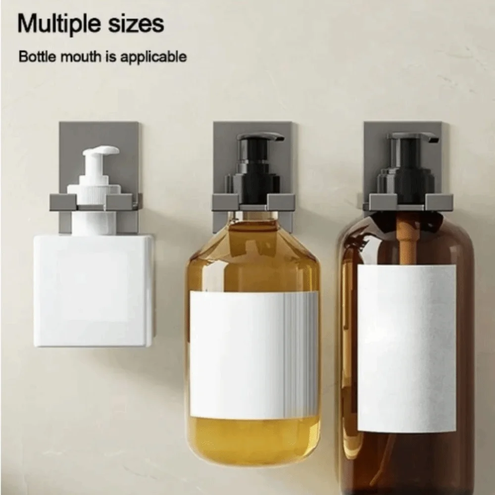 2 шт. прочный настенный держатель для бутылки с мылом, алюминиевый держатель с крючком, вешалка для бутылок, подставка, 2 шт., установка без сверления 
2 шт. прочный настенный держатель для бутылки с мылом, алюминиевый держатель с крючком, вешалка для бутылок, подставка, 2 шт., установка без сверления