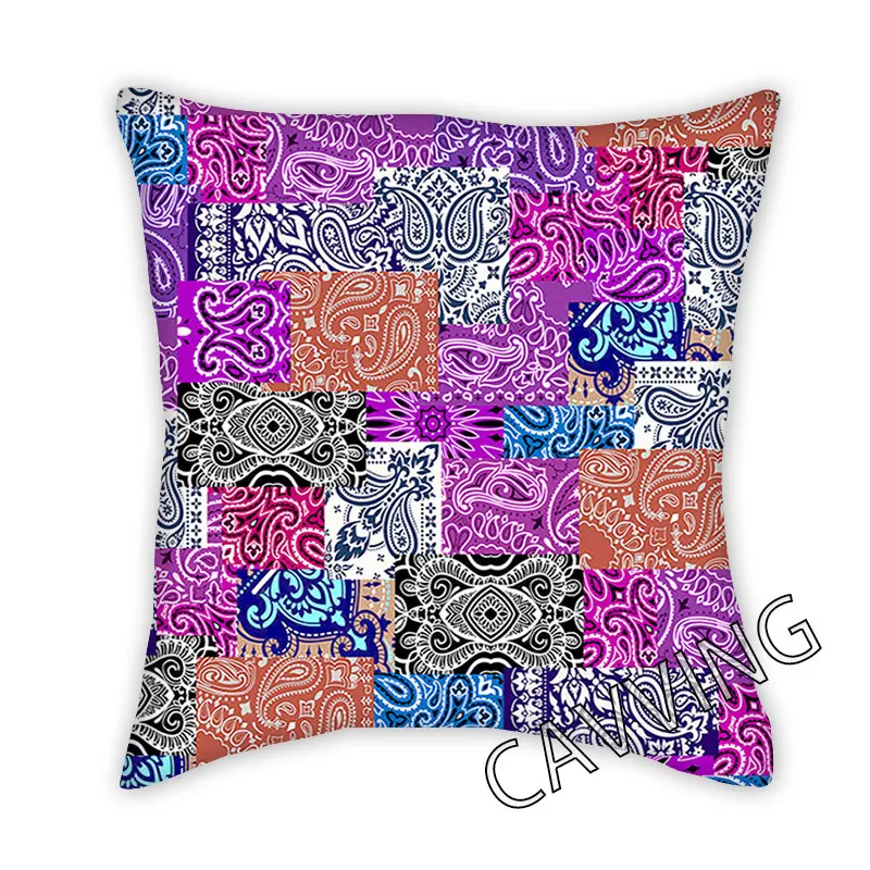 Bandana Patchwork 3D Printed Polyester Decorative Pillowcases Throw Pillow Cover Square Zipper Cases Fans Gifts Home Decor
Bandana Patchwork 3D Printed Polyester Decorative Pillowcases Throw Pillow Cover Square Zipper Cases Fans Gifts Home Decor