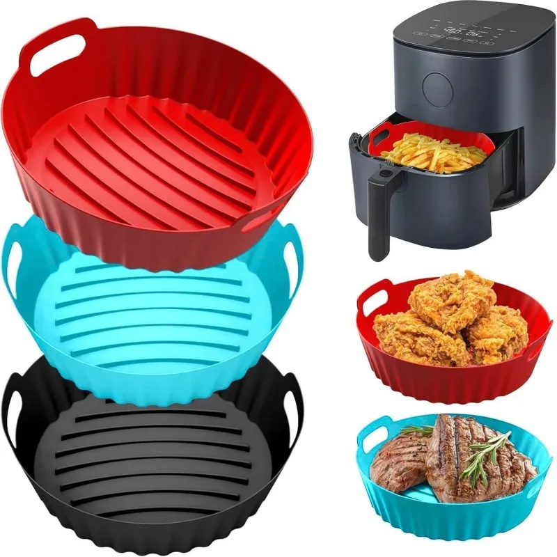【3 Pcs Silicone Baking Mat】Air Fryer Liner, Non-Stick Oven Safe Mat for Baking, Grilling, Roasting - Reusable & Easy Clea
【3 Pcs Silicone Baking Mat】Air Fryer Liner, Non-Stick Oven Safe Mat for Baking, Grilling, Roasting - Reusable & Easy Clea