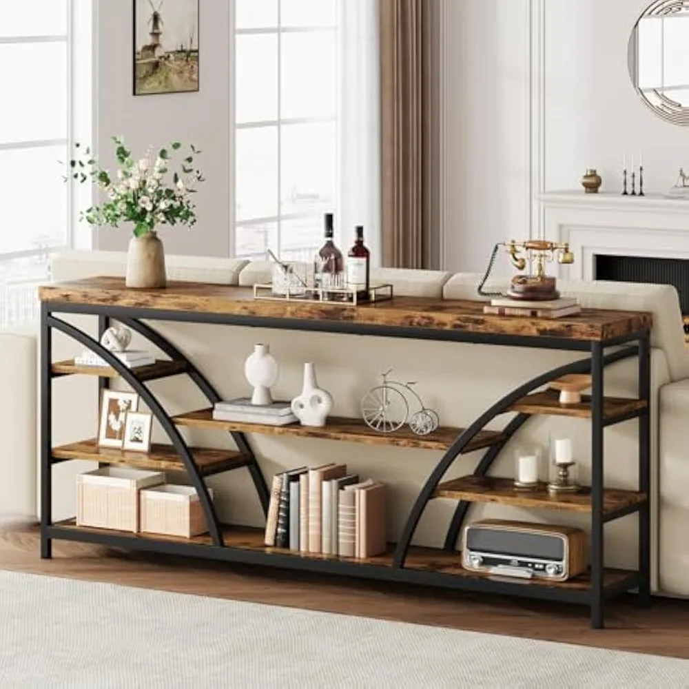 70.8" Extra Long Console Table, Industrial Sofa Table Behind Couch, Entryway Table with Metal Frame, Accent Table with Storage S
70.8" Extra Long Console Table, Industrial Sofa Table Behind Couch, Entryway Table with Metal Frame, Accent Table with Storage S