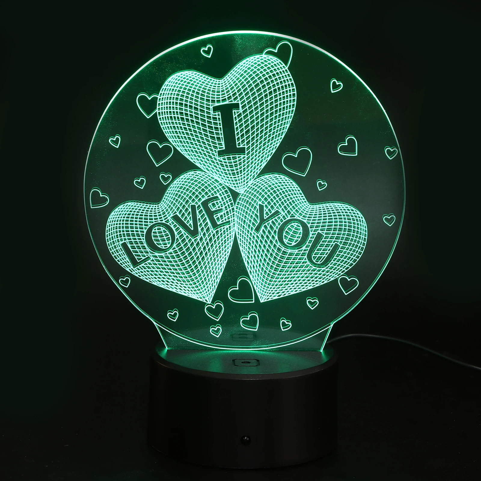 3D Led Illusion Lamp Night Light Touch Control Color Changing Adjustable Brightness Heart Shaped Decorative Light For Bedroom
3D Led Illusion Lamp Night Light Touch Control Color Changing Adjustable Brightness Heart Shaped Decorative Light For Bedroom