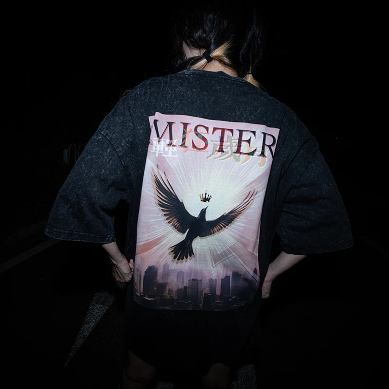 HOPE2025 Summer New MISTER Washed and Old Pure Cotton Flying Bird City Soaring Men's and Women's Same Short-sleeved T-shirt
HOPE2025 Summer New MISTER Washed and Old Pure Cotton Flying Bird City Soaring Men's and Women's Same Short-sleeved T-shirt