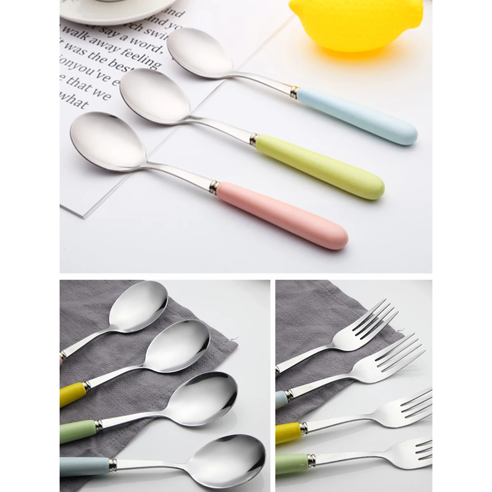 Stainless Steel Chopsticks Spoon Fork Set Ceramic Handle Portable Tableware Kit For Travel Camping Picnic Lightweight
Stainless Steel Chopsticks Spoon Fork Set Ceramic Handle Portable Tableware Kit For Travel Camping Picnic Lightweight