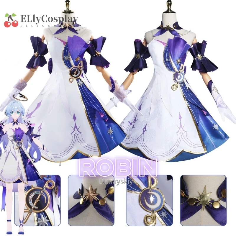 Robin Anime Game Honkai: Star Rail Cosplay Costume Clothes Uniform Cosplay Penacony Performance Dress Party Halloween Robin
Robin Anime Game Honkai: Star Rail Cosplay Costume Clothes Uniform Cosplay Penacony Performance Dress Party Halloween Robin