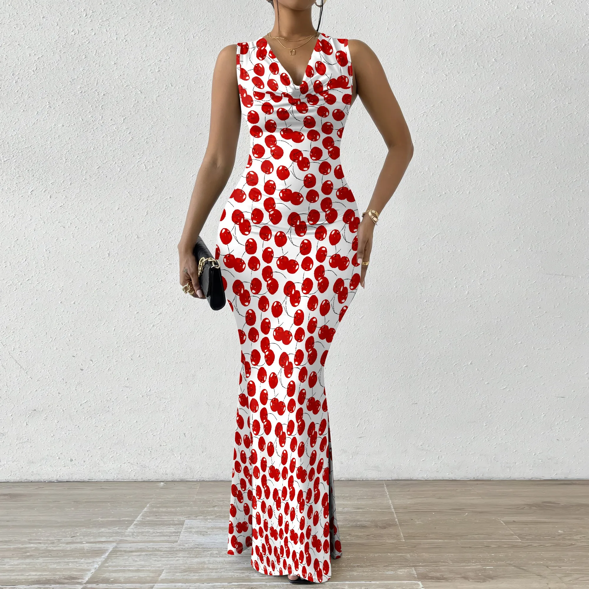 Women's Cherry Print Maxi Dress 2025 New Arrival V-Neck Summer Vacation Dress XS-2XL
Women's Cherry Print Maxi Dress 2025 New Arrival V-Neck Summer Vacation Dress XS-2XL