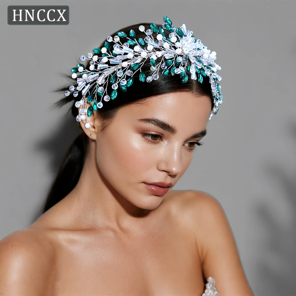 HNCCX Luxury Crystal Wedding Wide Headband Bridal Green Color Rhinestone Headdress Hair Jewelry Party Women Headwear HP922
HNCCX Luxury Crystal Wedding Wide Headband Bridal Green Color Rhinestone Headdress Hair Jewelry Party Women Headwear HP922