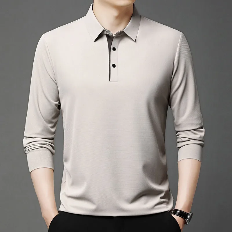High end Men's Autumn T-shirts Business Casual Versatile Bottom Elastic Tops Long Sleeve Sweatshirts Quality Hoodies Simple Man
High end Men's Autumn T-shirts Business Casual Versatile Bottom Elastic Tops Long Sleeve Sweatshirts Quality Hoodies Simple Man
