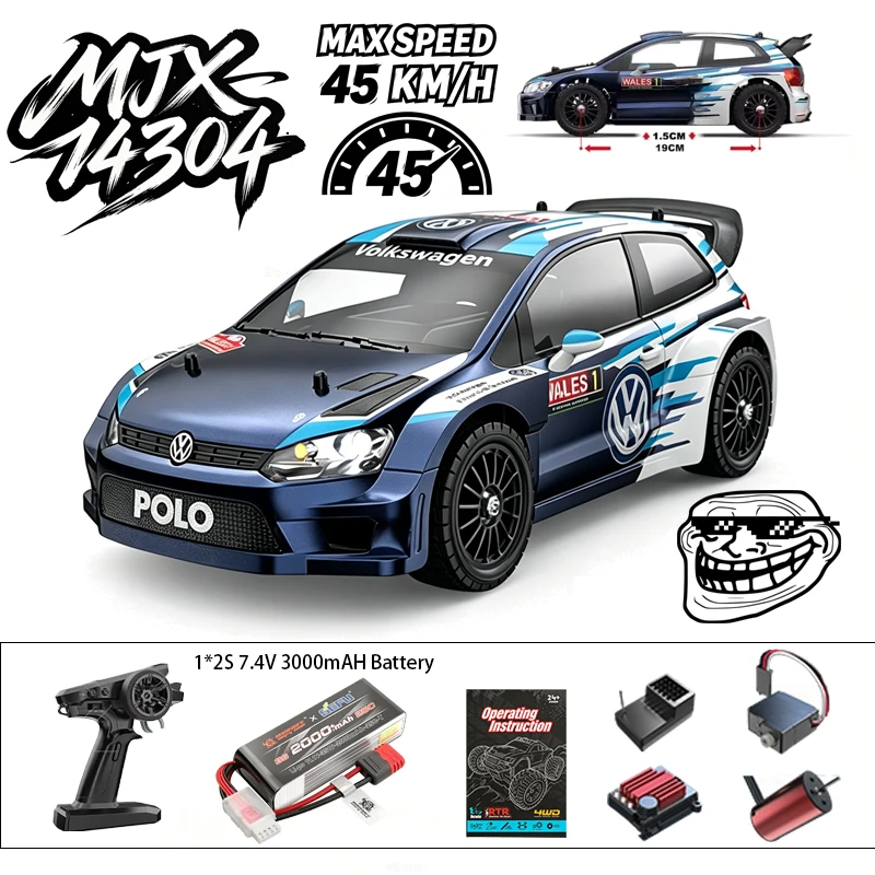 MJX 14303 14304 4WD RC Car 45KM/H High Speed Brushless Remote Control Truck All Terrain Racing Buggy Hobby Toy For Boys Adults
MJX 14303 14304 4WD RC Car 45KM/H High Speed Brushless Remote Control Truck All Terrain Racing Buggy Hobby Toy For Boys Adults