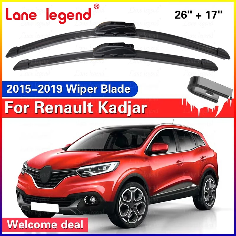 For Renault Kadjar 2015-2023 2016 2017 2018 2019 Wiper Front Wiper Blades Windshield Windscreen Window Brushes 26"+17"
For Renault Kadjar 2015-2023 2016 2017 2018 2019 Wiper Front Wiper Blades Windshield Windscreen Window Brushes 26"+17"