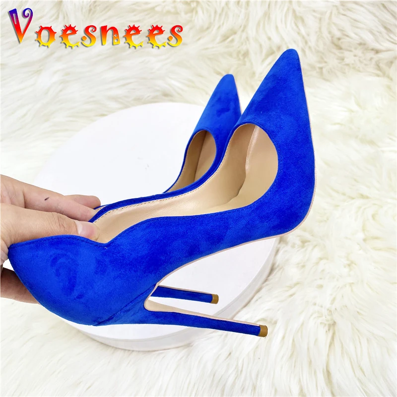 Designer 2023 New Blue Suede Women Pumps Sexy Pointed Toe 12CM Party High Heels Handmade Plus Size Fashion Office Shoes Size 43
Designer 2023 New Blue Suede Women Pumps Sexy Pointed Toe 12CM Party High Heels Handmade Plus Size Fashion Office Shoes Size 43