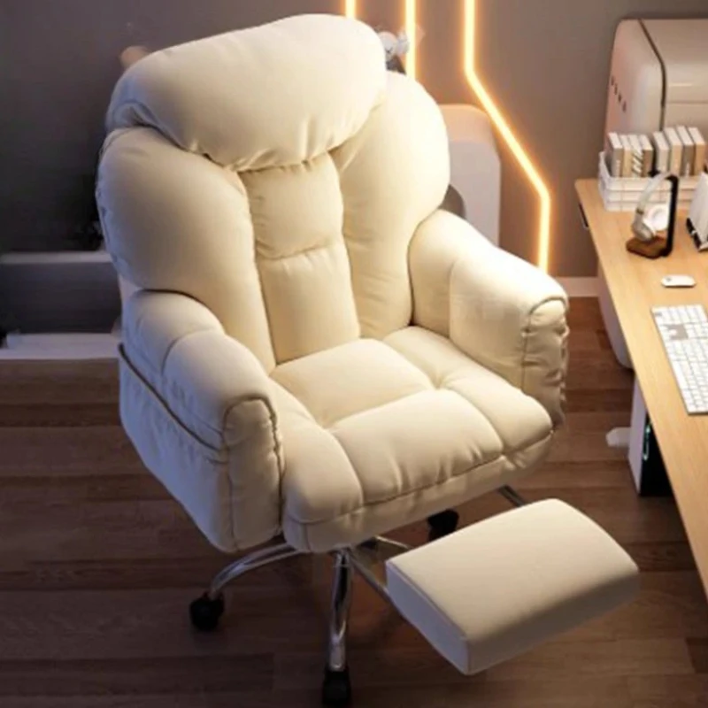 Lazy Fancy Reclining Office Chair Computer Back Rest Designer Gaming Chair Home Bedroom Cadeira Para Escritorio Cute Furniture
Lazy Fancy Reclining Office Chair Computer Back Rest Designer Gaming Chair Home Bedroom Cadeira Para Escritorio Cute Furniture