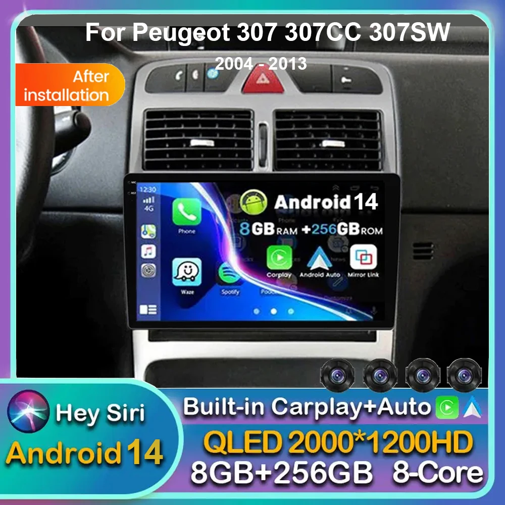 Android14 Carplay Auto для Peugeot 307 307CC 307SW 2004 2005 2006 2007 2008-2013 Автомобильный радиоприемник Мультимедийный плеер Стерео WIFI + 4G DSP
Android14 Carplay Auto для Peugeot 307 307CC 307SW 2004 2005 2006 2007 2008-2013 Автомобильный радиоприемник Мультимедийный плеер Стерео WIFI + 4G DSP