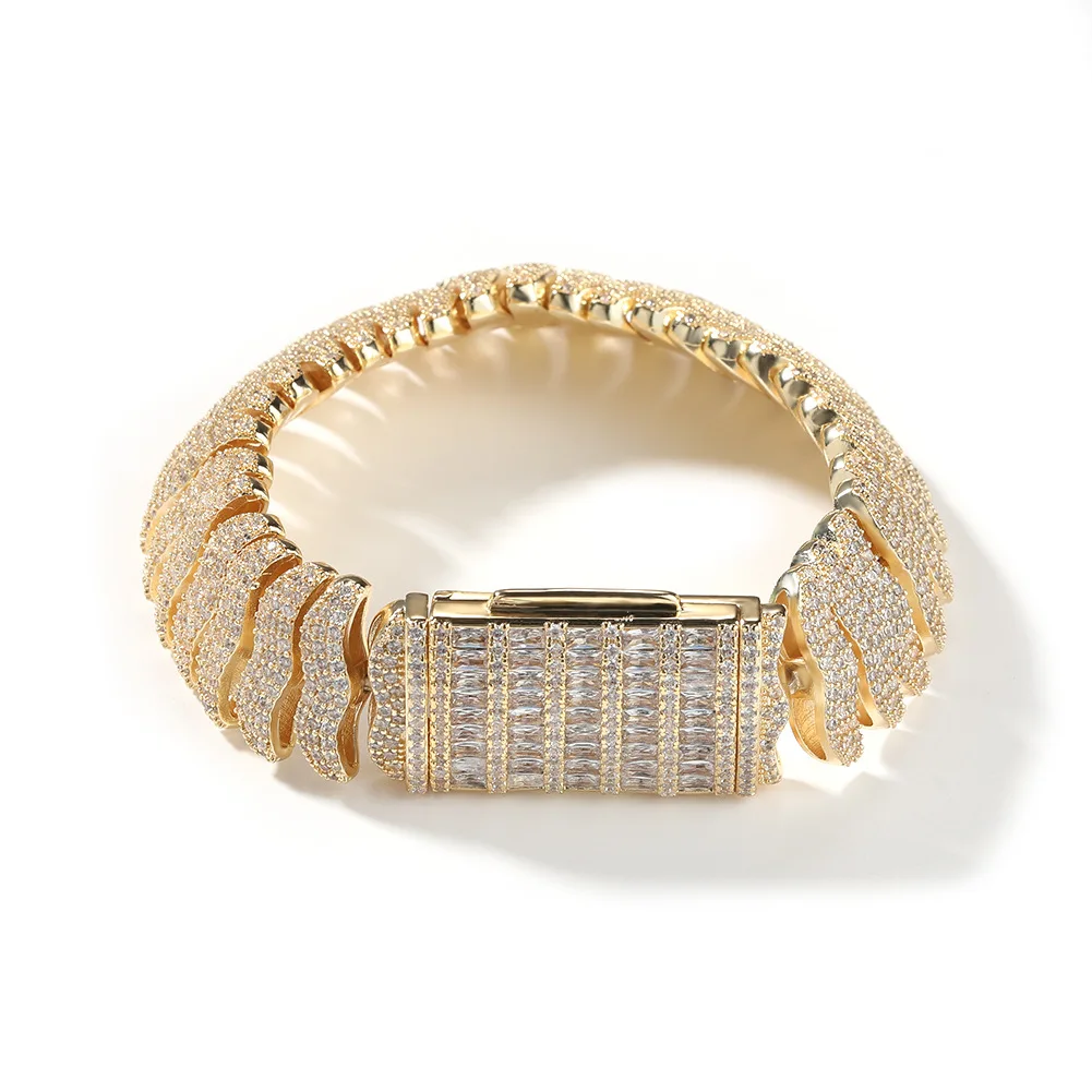 Hip Hop Heavy Centipede Chain Bracelet, Full Paved Zircon Cuban Link Chain, Unisex Fashion Rock Party Jewelry Gift
Hip Hop Heavy Centipede Chain Bracelet, Full Paved Zircon Cuban Link Chain, Unisex Fashion Rock Party Jewelry Gift