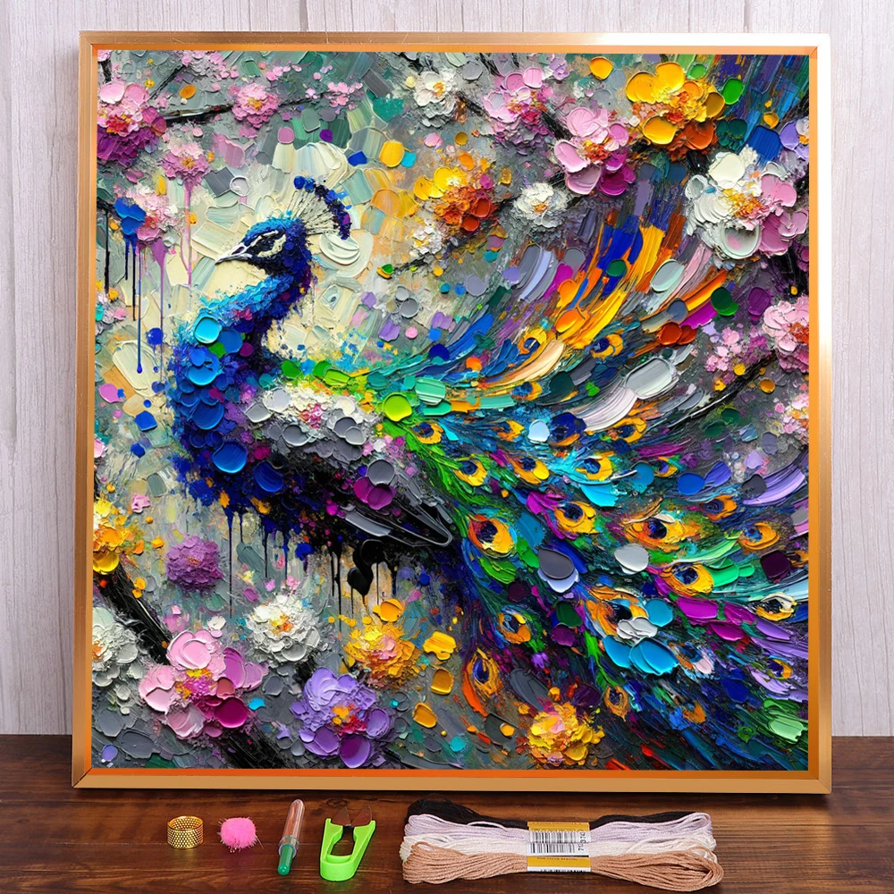 Bird Peacock Printed Water-Soluble Canvas Cross Stitch Embroidery Patterns Craft Handiwork Sewing Knitting Mulina Magic Floss
Bird Peacock Printed Water-Soluble Canvas Cross Stitch Embroidery Patterns Craft Handiwork Sewing Knitting Mulina Magic Floss