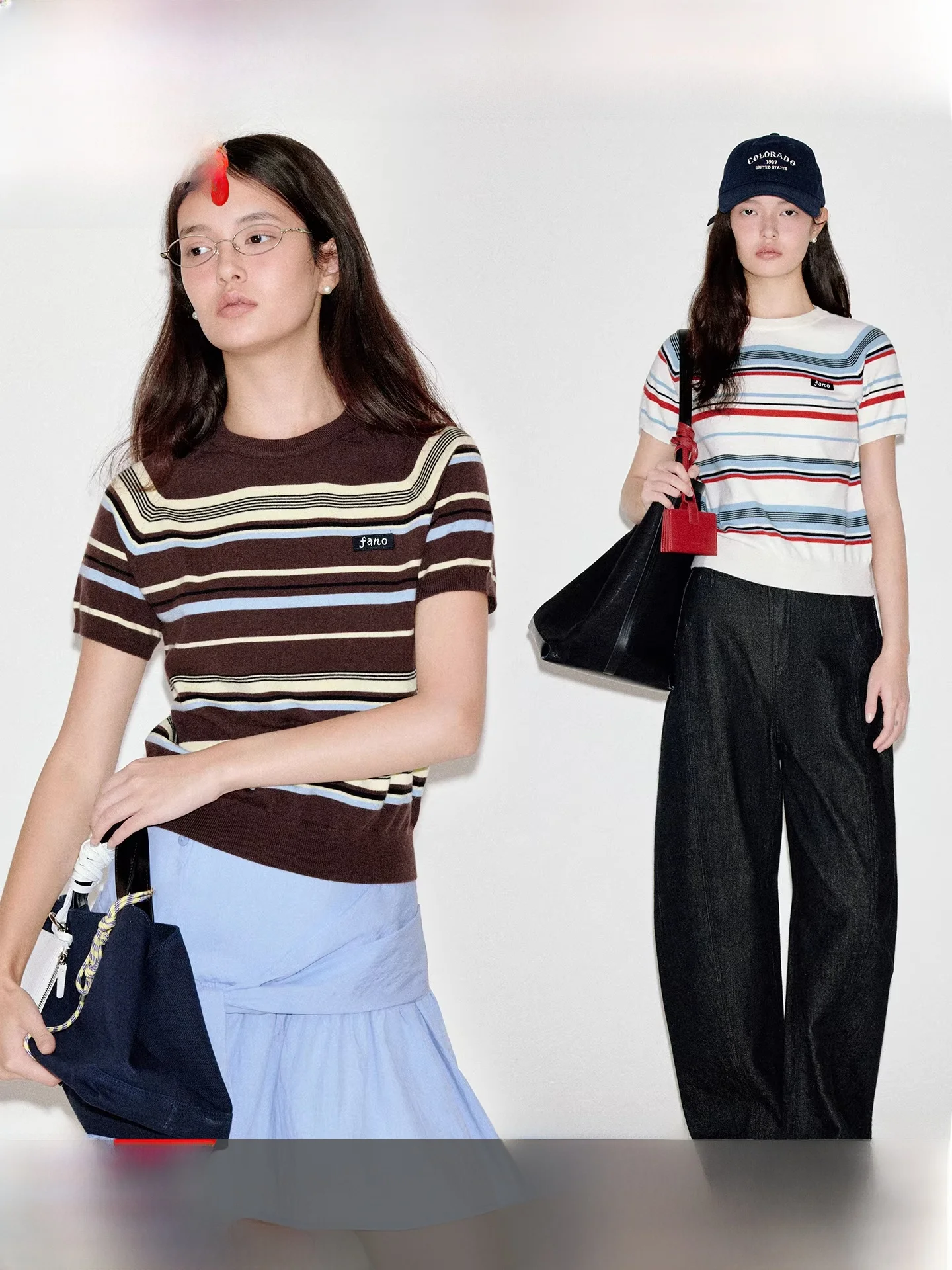 Fano Classic Retro Irregular Stripes Handmade Embroidery Lightweight oulder Knitted irt ort Sve Women's Korean Sle
Fano Classic Retro Irregular Stripes Handmade Embroidery Lightweight oulder Knitted irt ort Sve Women's Korean Sle