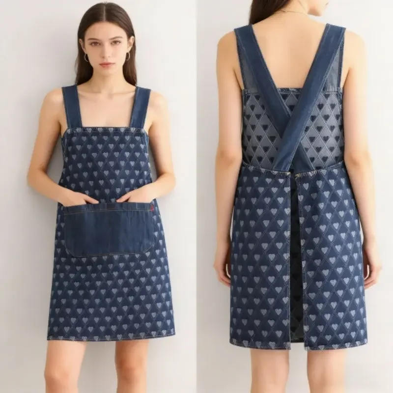1pcs Kitchen Home Denim Apron - Stain-Resistant Wear-Resistant Workwear for Restaurant Cafe Milk Tea Shop Cooking Apron
1pcs Kitchen Home Denim Apron - Stain-Resistant Wear-Resistant Workwear for Restaurant Cafe Milk Tea Shop Cooking Apron