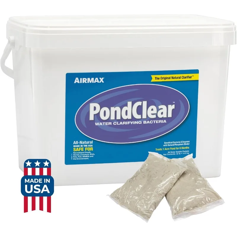 Pond cleaning kit, beneficial bacteria and enzyme clarifier treatment, clear and clean pond and lake water, safe for fish
Pond cleaning kit, beneficial bacteria and enzyme clarifier treatment, clear and clean pond and lake water, safe for fish