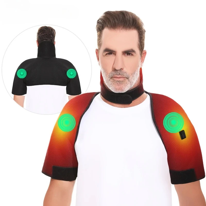ELectric Heated Shoulder Back Support Massage Functions Fits Shoulders Neck Back Relieves Cervical Soreness Muscle Strains
ELectric Heated Shoulder Back Support Massage Functions Fits Shoulders Neck Back Relieves Cervical Soreness Muscle Strains