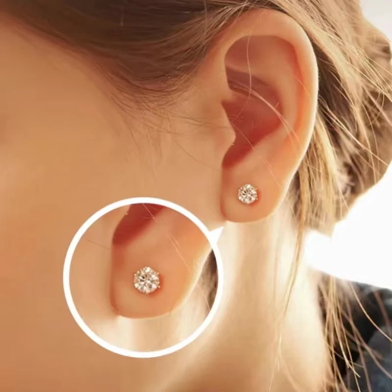 S925 Sterling Silver 4-6mm Zircon Stud Earrings For Women Girls Gift Wedding Engagement Party Gift Zircon Jewel Earrings
S925 Sterling Silver 4-6mm Zircon Stud Earrings For Women Girls Gift Wedding Engagement Party Gift Zircon Jewel Earrings