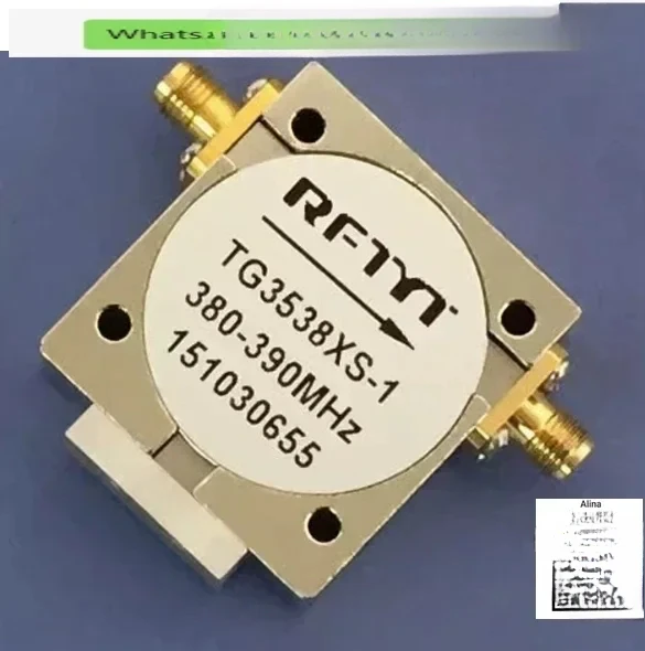 UHF RF Микроволновой изолятор TG3538XS Коаксиальный интерфейс 300–1800 МГц N-KKK
UHF RF Микроволновой изолятор TG3538XS Коаксиальный интерфейс 300–1800 МГц N-KKK