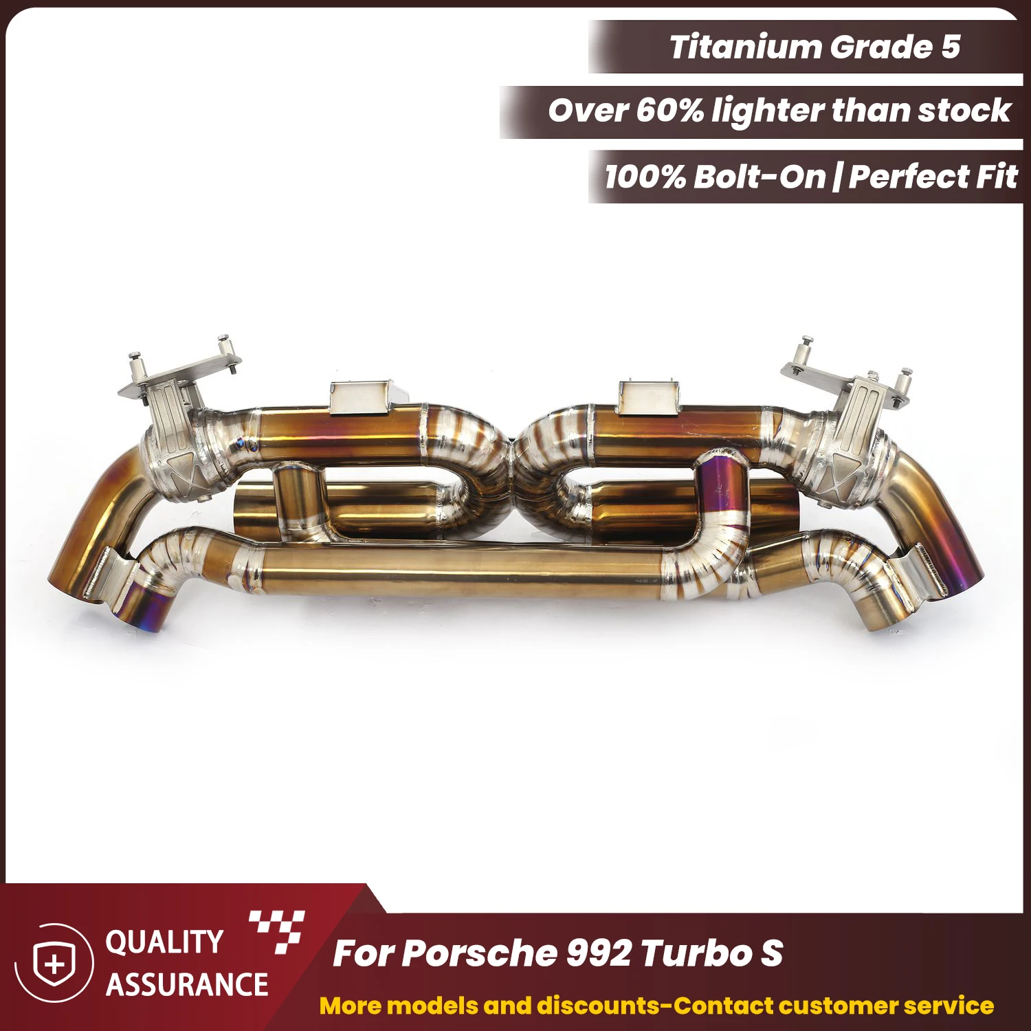 ECCF Sporty OEM Valve AK Style Titanium Catback Exhaust for Porsche 992 Turbo S Aggressive Exhaust Sound Performance Upgrade
ECCF Sporty OEM Valve AK Style Titanium Catback Exhaust for Porsche 992 Turbo S Aggressive Exhaust Sound Performance Upgrade