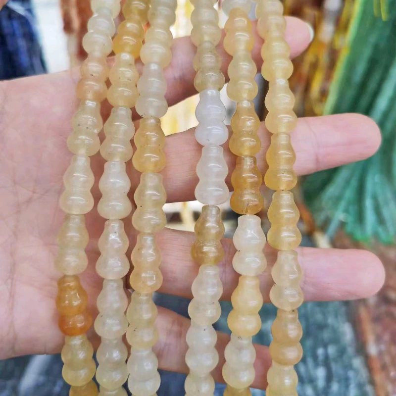 New Natural Jade Gourd Shaped Loose Beads Handmade DIY Bracelet Necklace Women's Earrings Jewelry Accessories Wholesale
New Natural Jade Gourd Shaped Loose Beads Handmade DIY Bracelet Necklace Women's Earrings Jewelry Accessories Wholesale