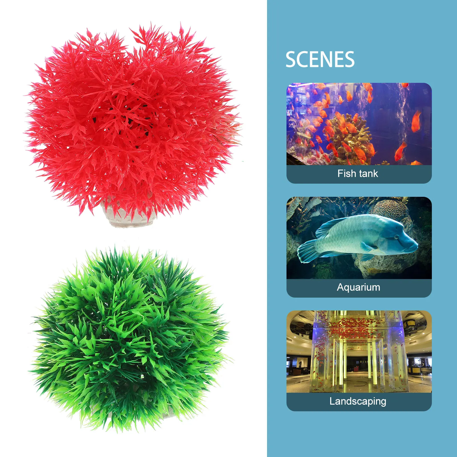 4 Pcs Grass Ball 9cm Green Red Fish Tank naments Small for Fish Tank Decor Lifelike Aquarium Plants Plastic naments
4 Pcs Grass Ball 9cm Green Red Fish Tank naments Small for Fish Tank Decor Lifelike Aquarium Plants Plastic naments